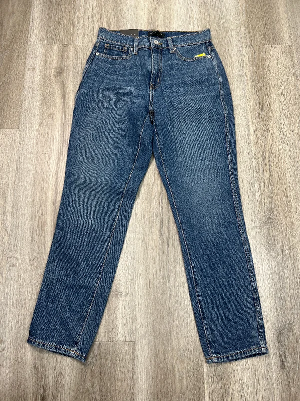 Effortless Style Jeans Straight By Banana Republic In Blue Denim, Size: 4