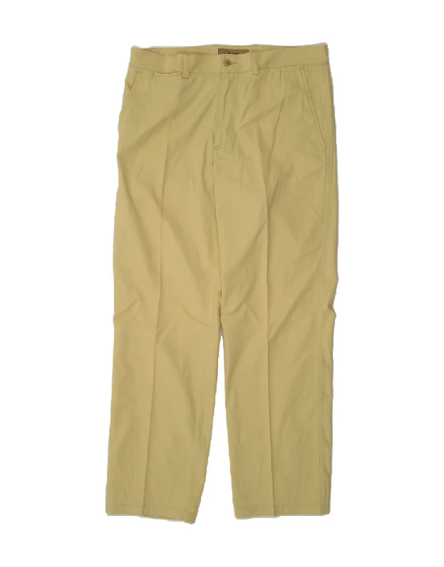 Smart Casual AVIREX Mens Straight Chino Trousers  W34 L30 Beige Cotton