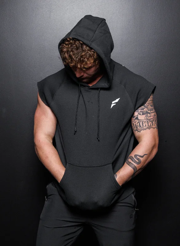 Sporty Chic UDTC SLEEVELESS SWEATSHIRT - BLACK