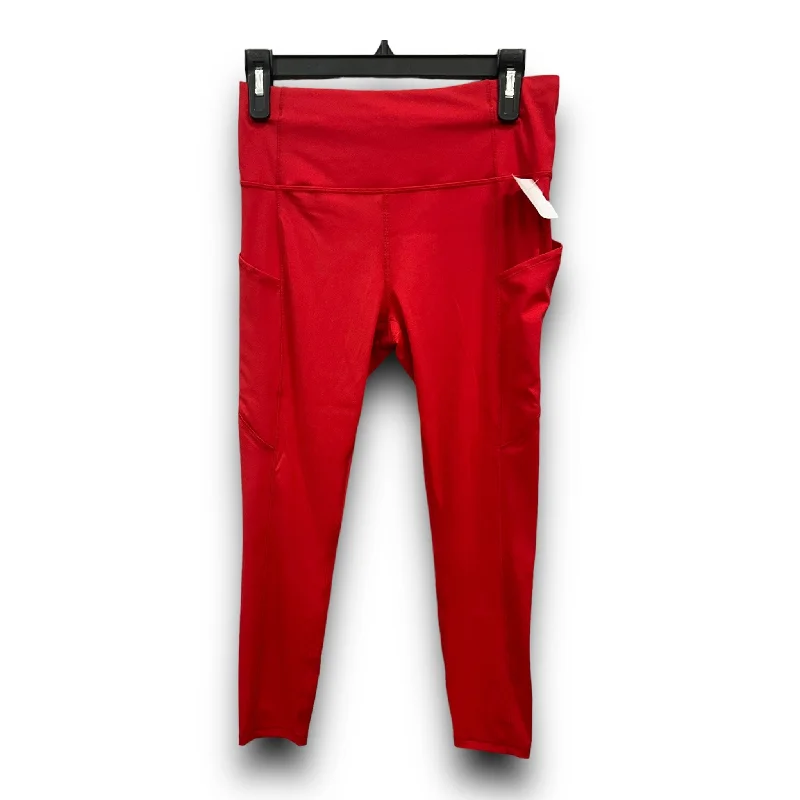 Functional Fashion Red Athletic Leggings Cmc, Size M