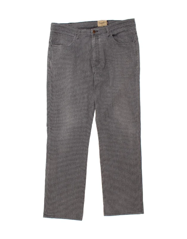 Stylish Comfort WRANGLER Mens Arizona Stretch Straight Casual Trousers  W38 L32 Grey