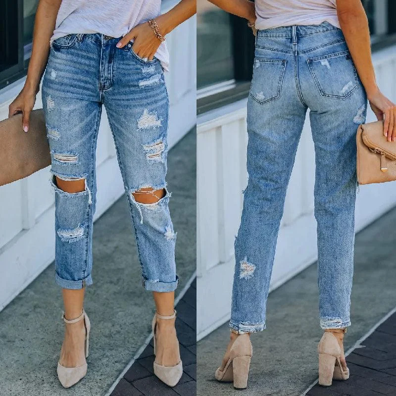 Sporty Trends Water Hole Straight Jeans Pants
