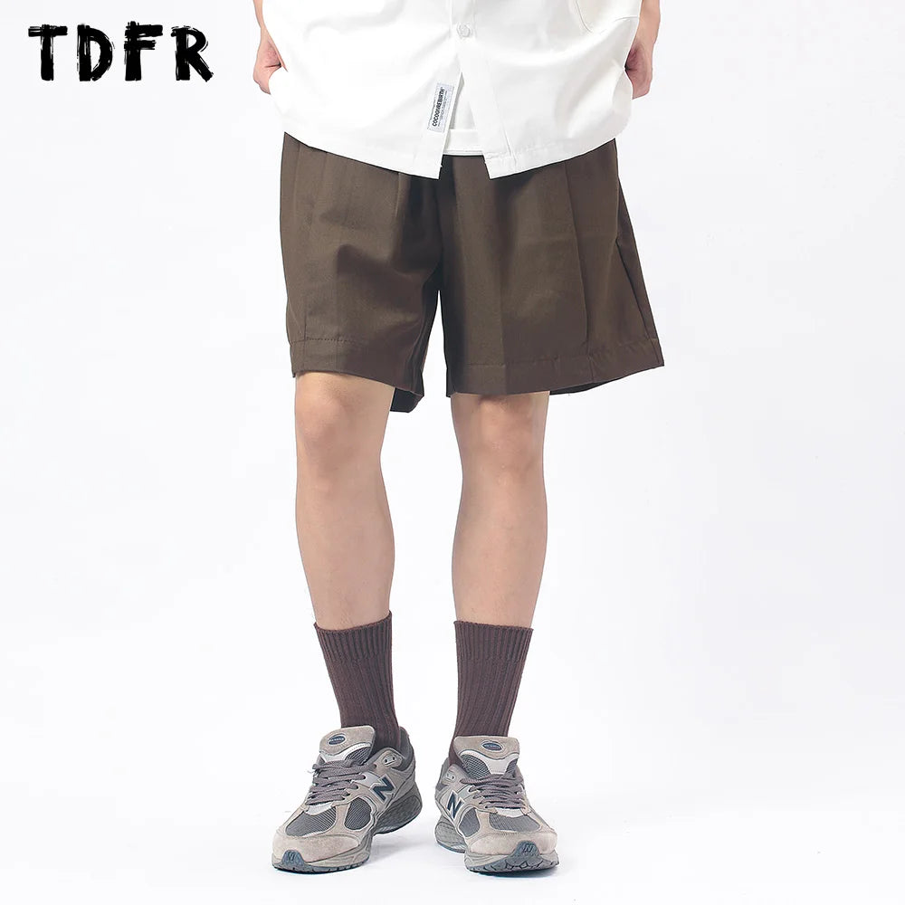 Timeless Apparel Solid Color Casual Shorts with Elastic Waist - Simple Loose Wide Leg Short Pants Timeless Apparel Solid Color Casual Shorts with Elastic Waist - Simple Loose Wide Leg Short Pants