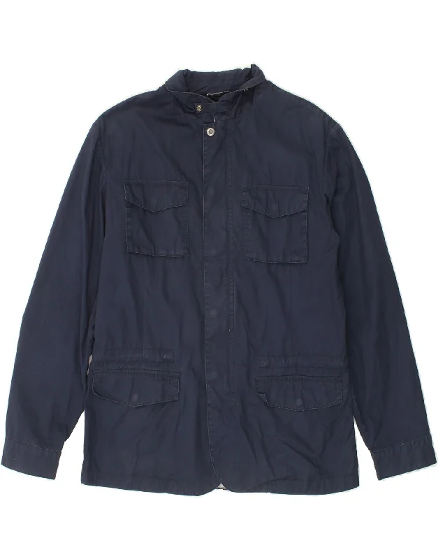 Urban Gear GEOX Mens Utility Jacket UK 40 Large Navy Blue Cotton