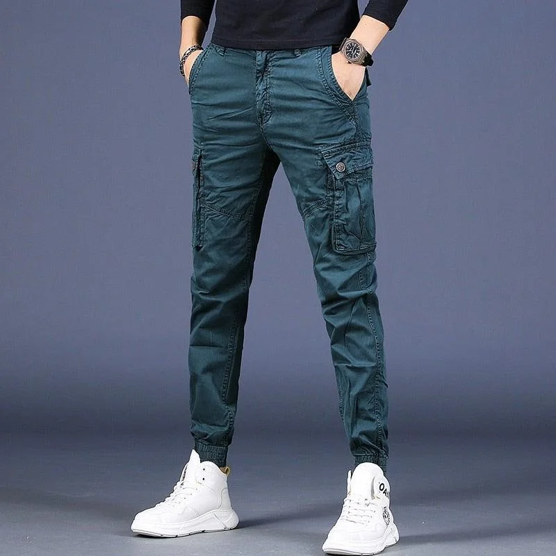 Relaxed Wardrobe Men's Pure Cotton Tactical Cargo Pants