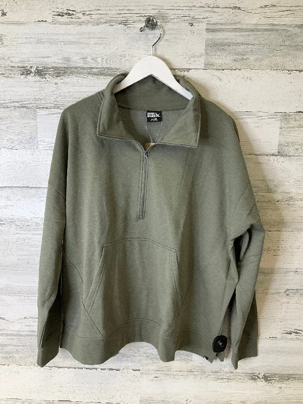 All-Day Wear Top Long Sleeve By Eddie Bauer In Green, Size: 2x