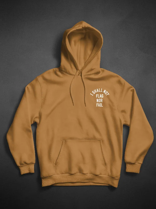 Casual Trends ANTHEM HOODIE- SADDLE/WHITE
