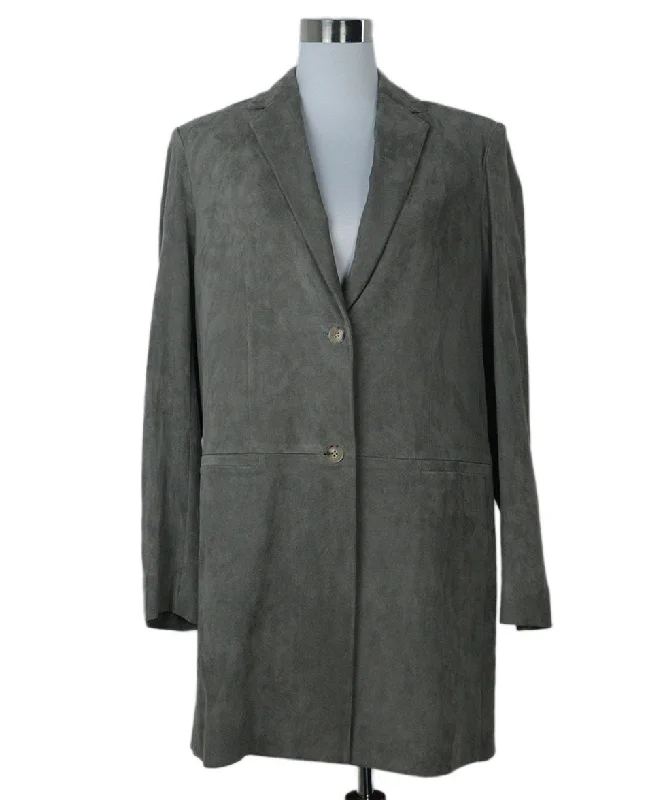 Relaxed Wearables The Row Grey Suede Batilda Jacket sz 12