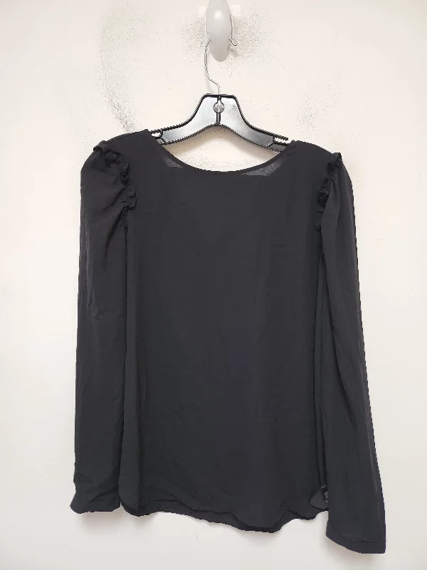 Everyday Outfits Top Long Sleeve By Loft In Black, Size: Sp
