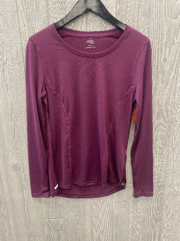 Athletic Top Long Sleeve Crewneck By Danskin Now In Purple, Size: S