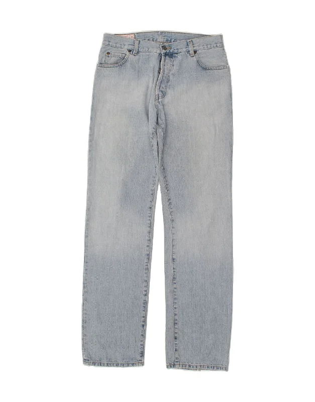 Cozy Fit RIFLE Mens Straight Jeans W34 L34 Blue Cotton