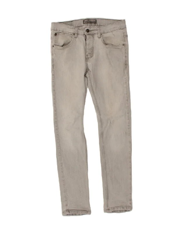 Sports Pants FRENCH CONNECTION Mens Slim Jeans W32 L32  Grey Cotton