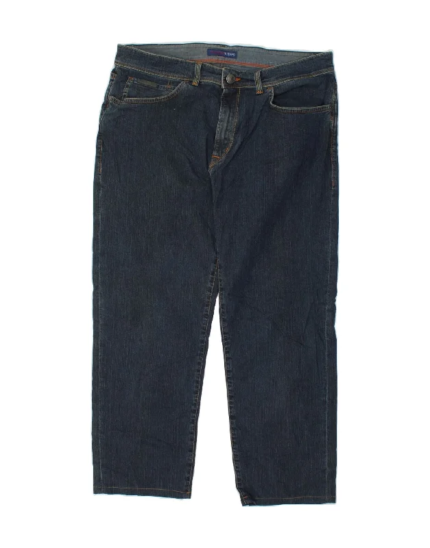 TRUSSARDI Mens Straight Jeans W35 L26 Blue Cotton