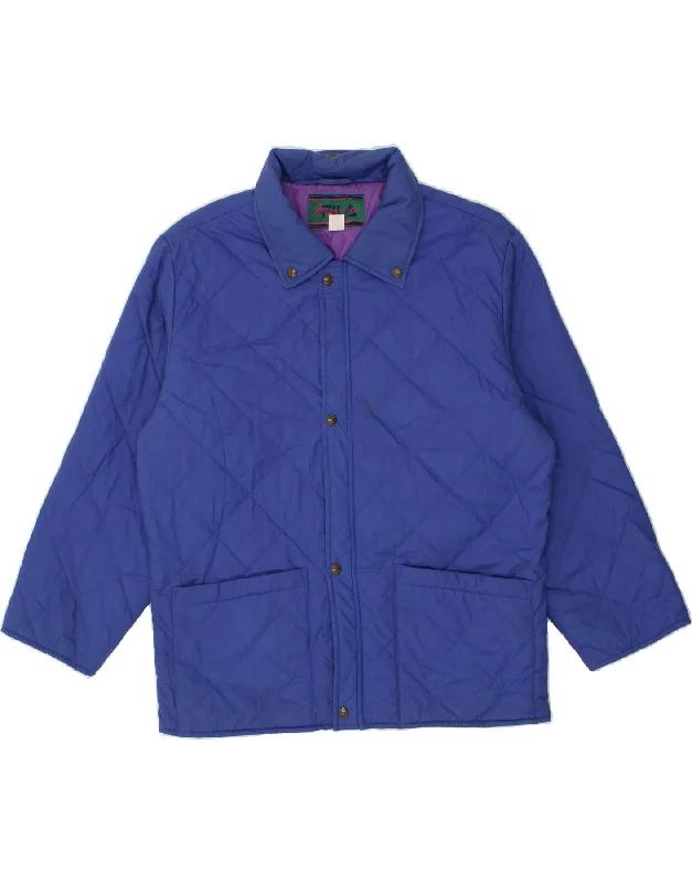 FILA Mens Quilted Jacket IT 56 3XL Blue Polyester