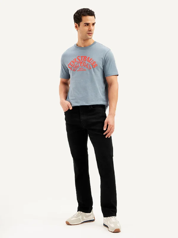 Casual Essentials Men's 513 Slim Straight Fit Black Jeans