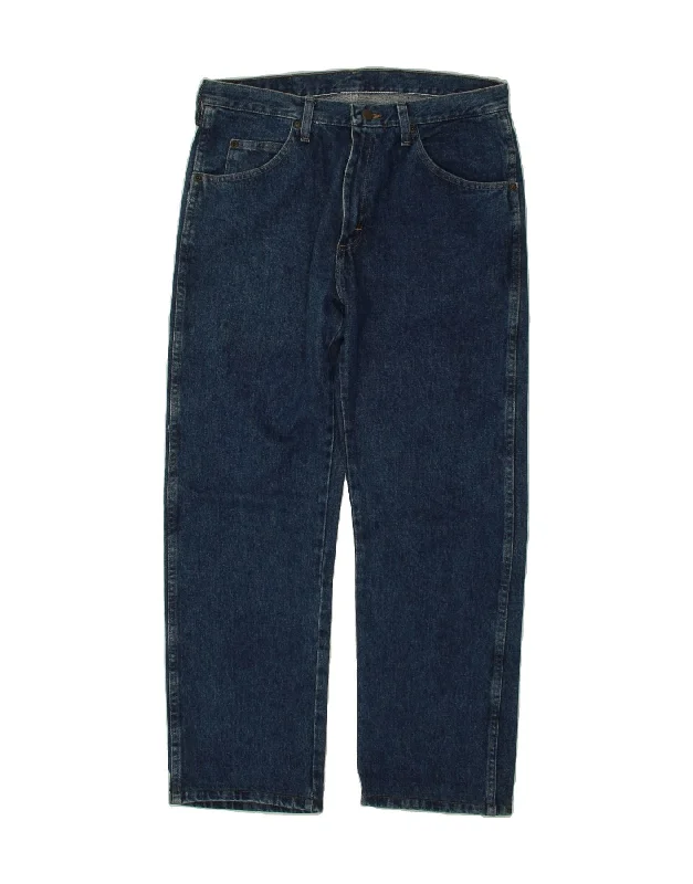 Modern Casuals WRANGLER Mens Straight Jeans W33 L30 Blue Cotton