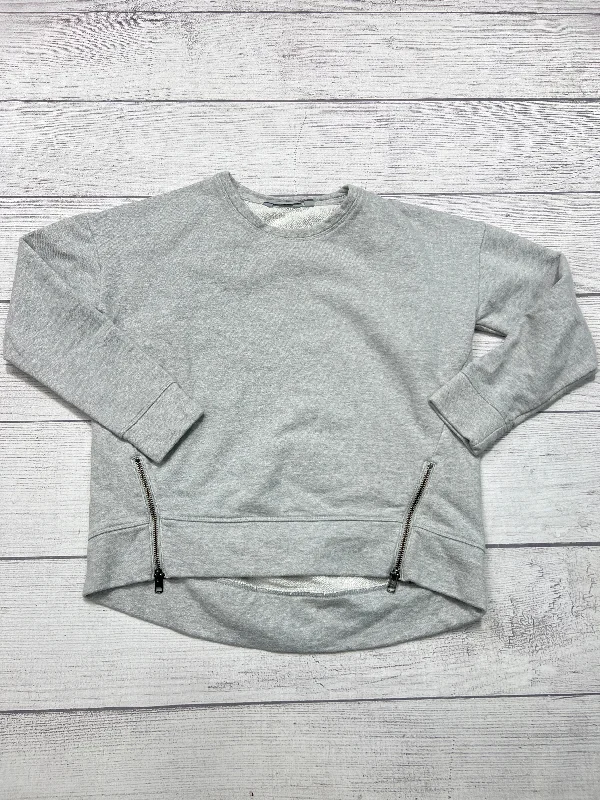 Active Comfort Athletic Top Long Sleeve Crewneck By Athleta In Grey, Size: Xs