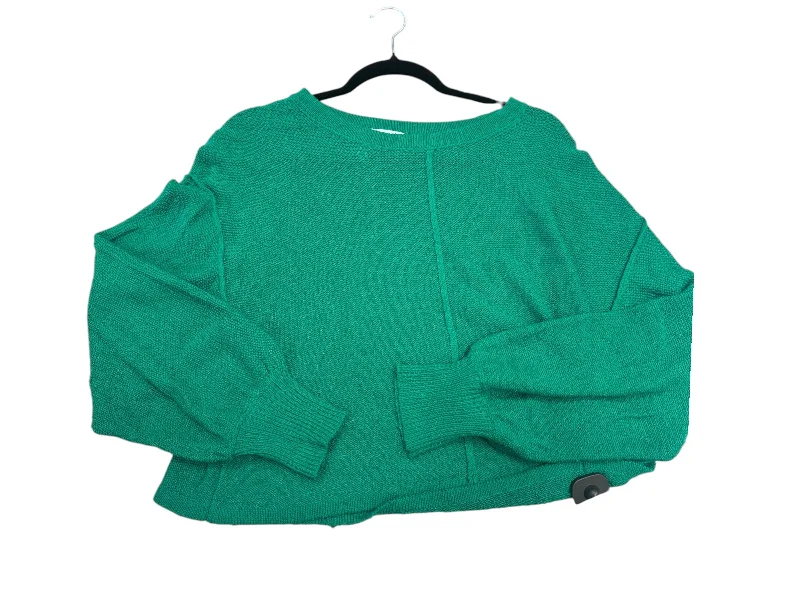 Practical Clothing Top Long Sleeve By Vestique In Green, Size: M