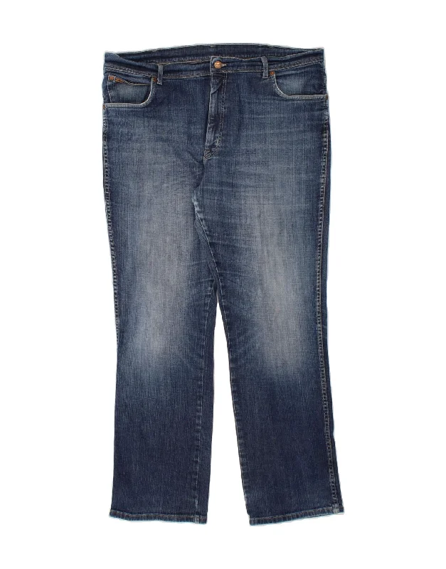 Street Style WRANGLER Mens Texas Stretch Straight Jeans W40 L32  Blue Cotton