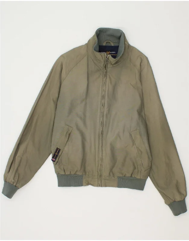 Classic Jackets HENRI LLOYD Mens Bomber Jacket UK 36 Small Grey Cotton