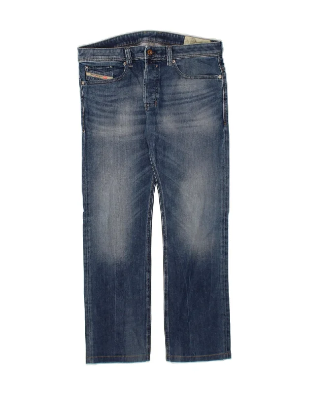 Urban Look DIESEL Mens Safado Regular Slim Straight Jeans W32 L29  Blue Cotton