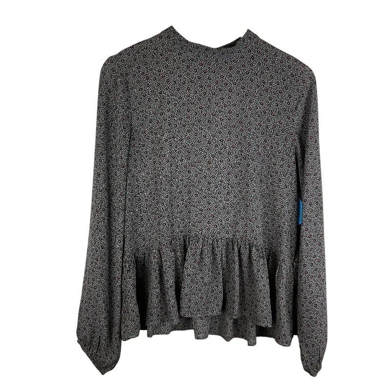 Lightwear Options Top Long Sleeve By Loft In Grey, Size: M