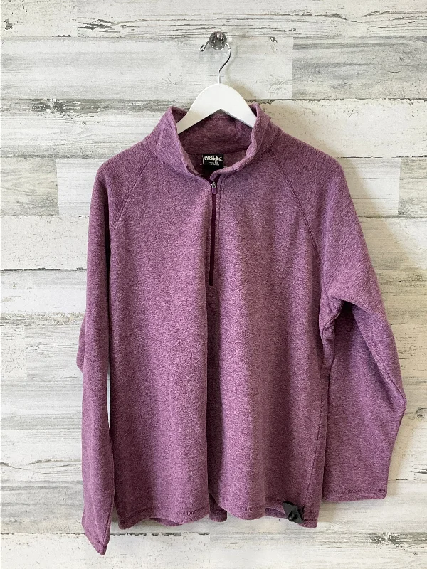 Premium Comfort Top Long Sleeve By Eddie Bauer In Purple, Size: 2x
