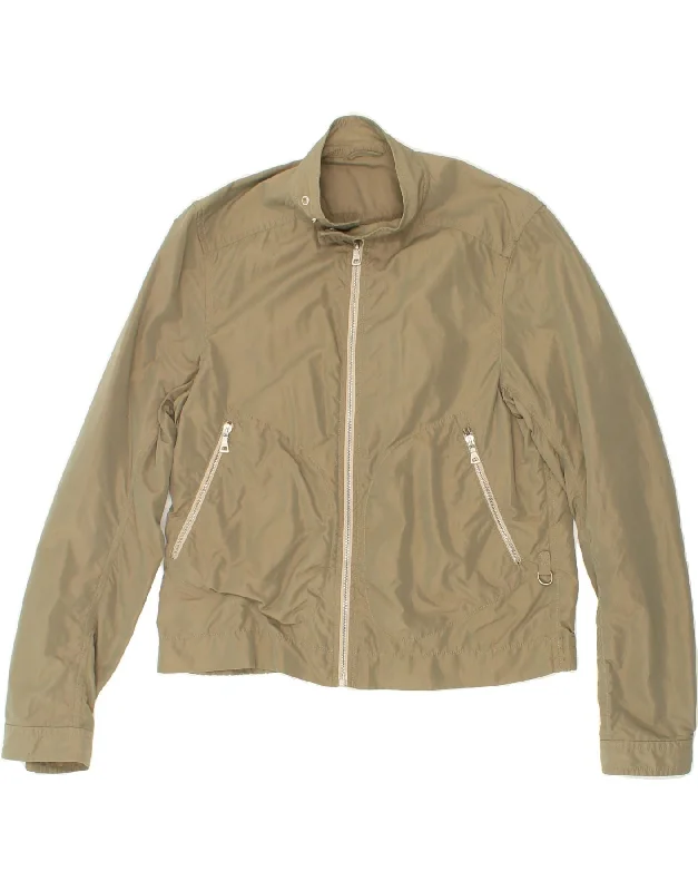 Sporty Look PRADA Mens Bomber Jacket IT 50 Large Khaki