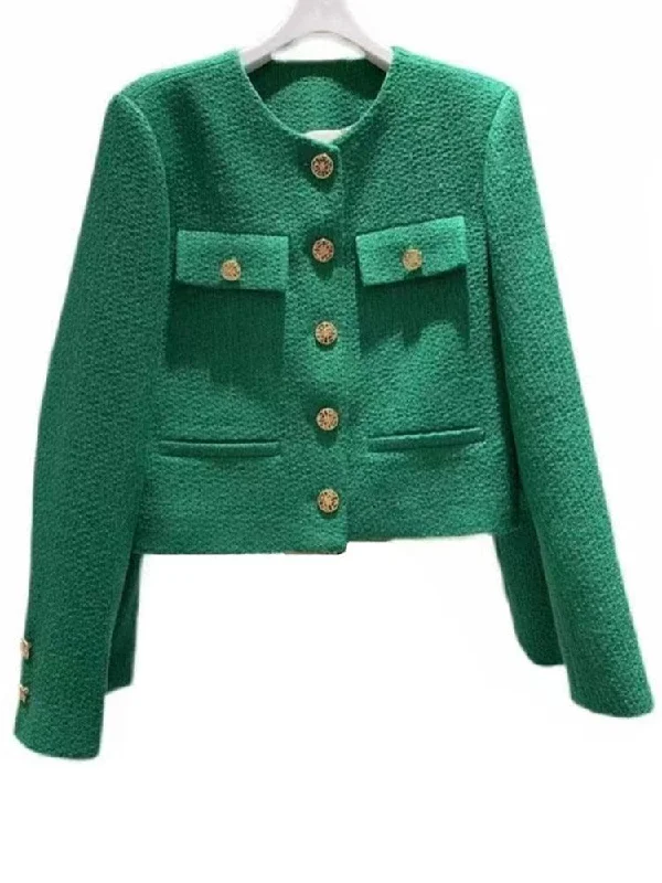 Sporty Trends Woolen Tweed Jacket Women