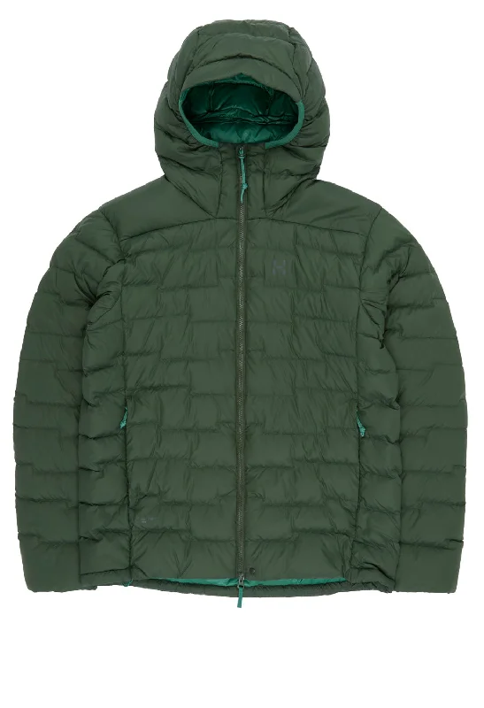 Haglofs Men's ROC Flash Down Hooded Jacket - Seaweed Green