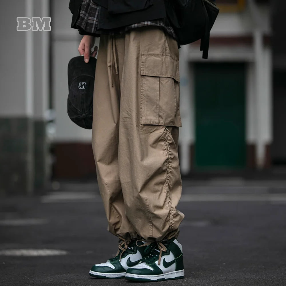 High Quality Cargo Pants Men's Streetwear - Straight Pants