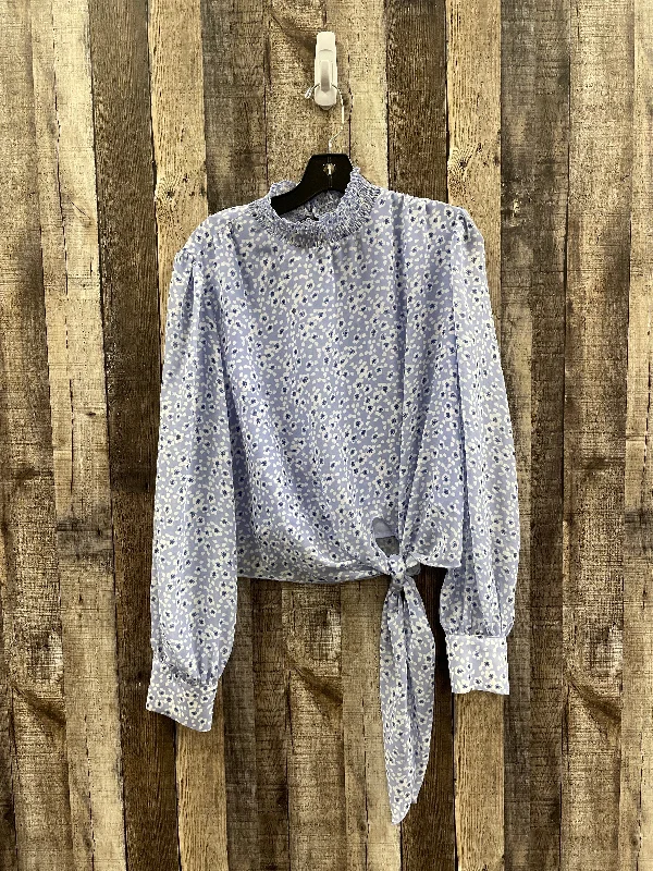 Relaxed Wear Top Long Sleeve By Lucy Paris In Purple, Size: Xl