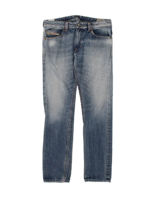 All-Day Wear DIESEL Mens Thavar Slim Skinny Jeans W36 L34 Blue Cotton