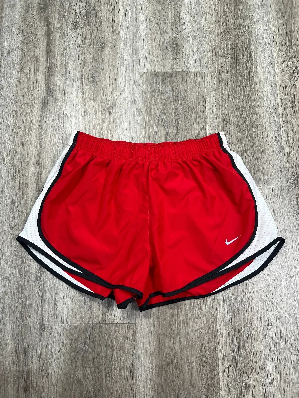 Athletic Shorts By Nike Apparel In Black & Red, Size: Xl