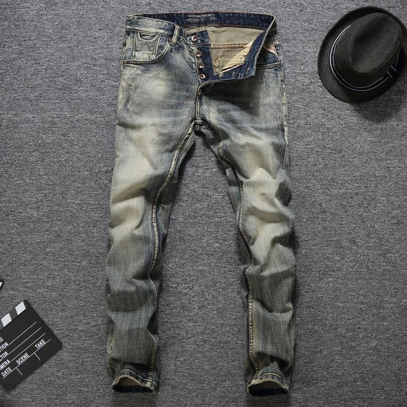 Casual Knitwear Italian Vintage Designer Men's Jeans