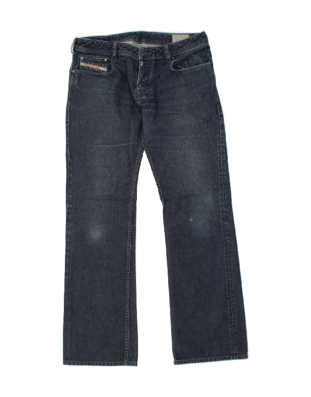 Functional Fashion DIESEL Mens Zatiny Straight Jeans W33 L34  Blue Cotton