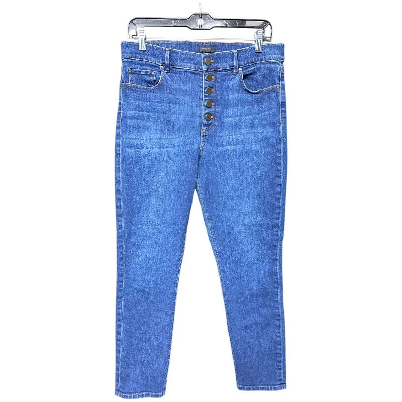 Modern Style Jeans Skinny By Ann Taylor In Blue Denim, Size: 10