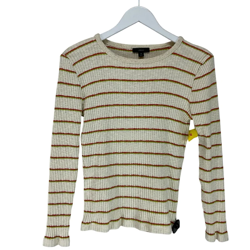 Modern Backpacks Top Long Sleeve By J. Crew In Striped Pattern, Size: M