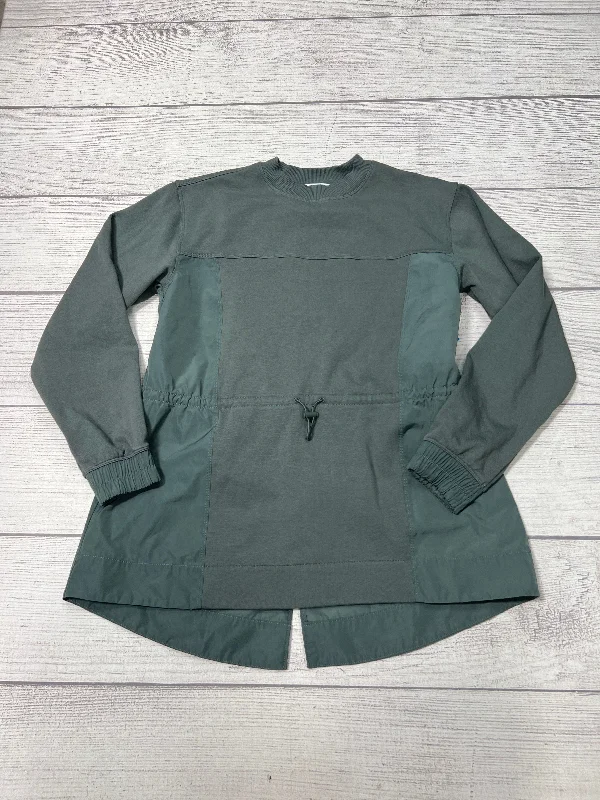 Classic Casual Athletic Top Long Sleeve Crewneck By Athleta In Green, Size: Xxs