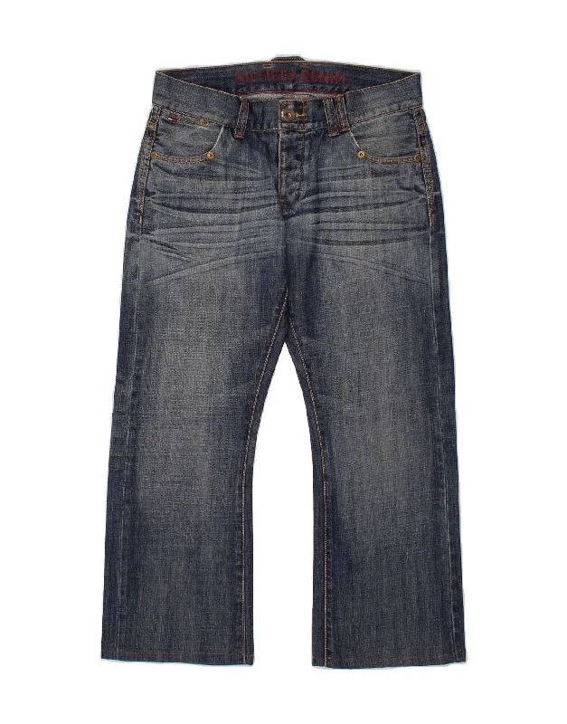 Soft T-Shirts TOMMY HILFIGER Mens Bootcut Jeans W32 L28 Blue Cotton