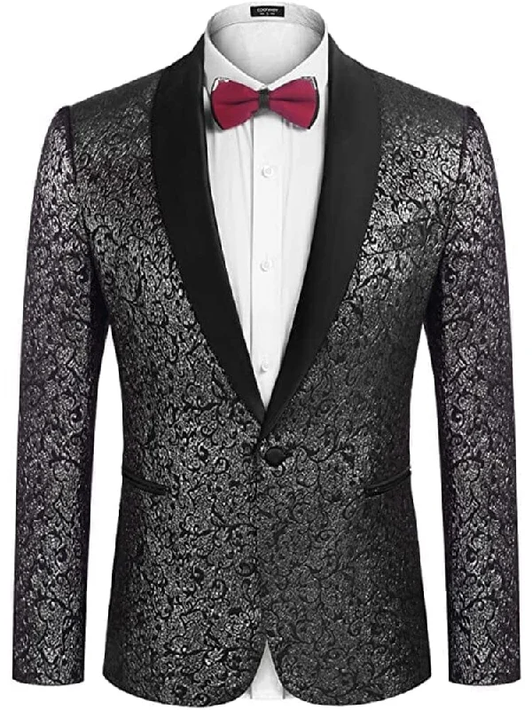 Cozy Sweatshirts Floral Dinner Blazer (US Only)