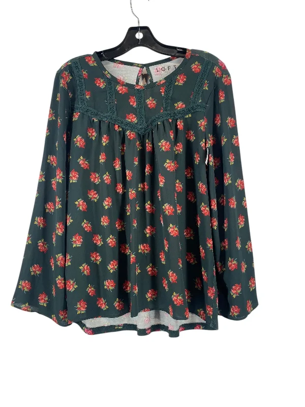 Active Comfort Top Long Sleeve By Loft In Green, Size: S