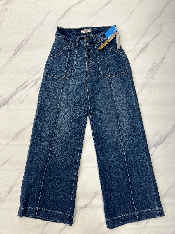 Retro Style Jeans Cropped By Kut In Blue, Size: 0