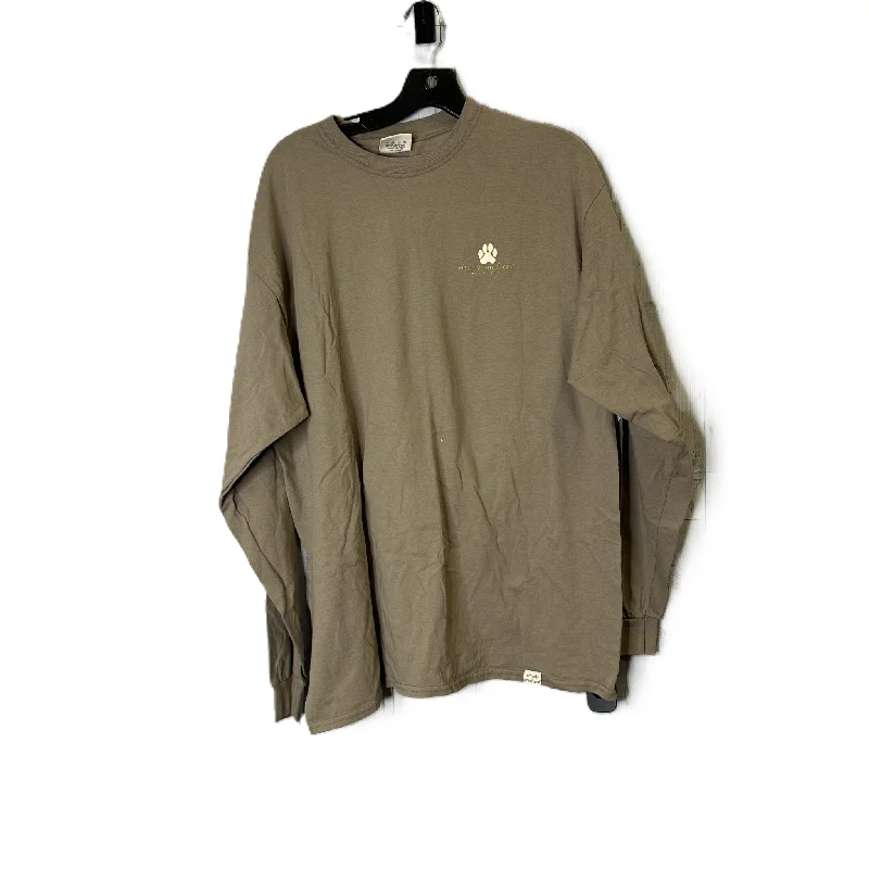 Top Long Sleeve Basic By Simply Southern In Brown, Size: Xl