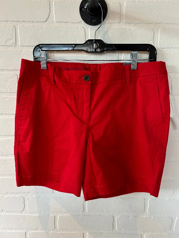 Smart Casual Wear Red Shorts Talbots, Size 10petite