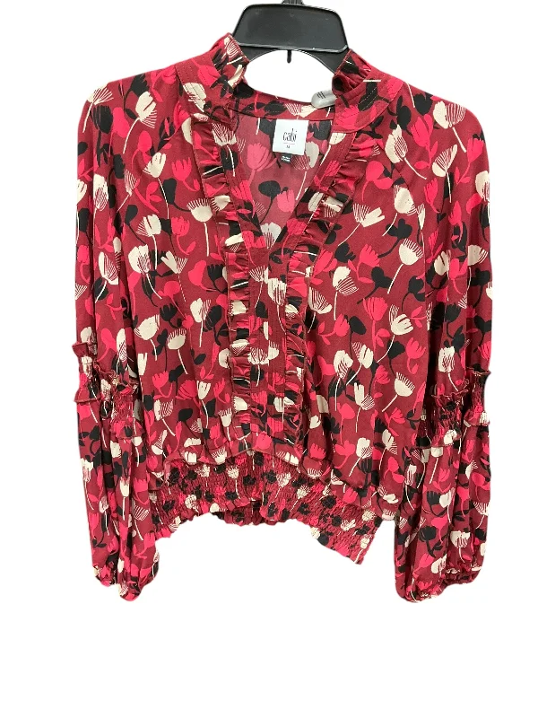 Versatile Outfits Top Long Sleeve By Cabi In Multi-colored, Size: M