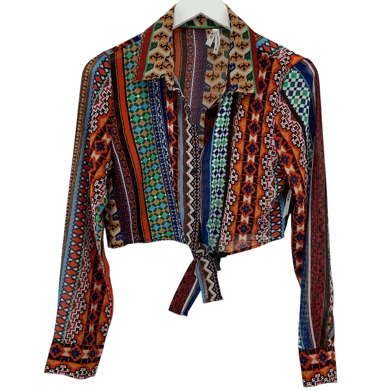Sporty Chic Top Long Sleeve By Truth In Multi-colored, Size: M