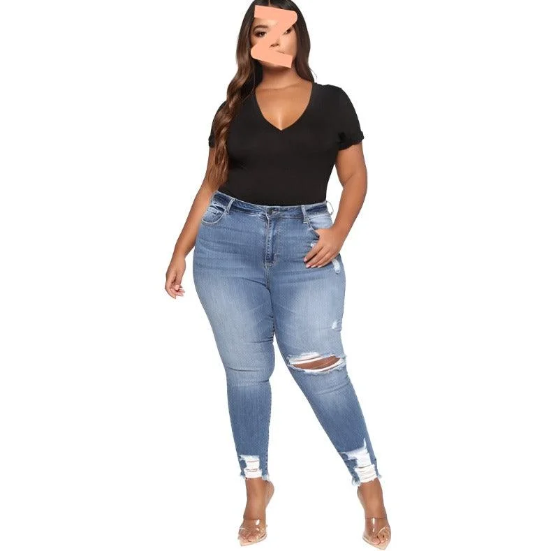 Maxime Plus Size Ladies Denim Pants Jeans