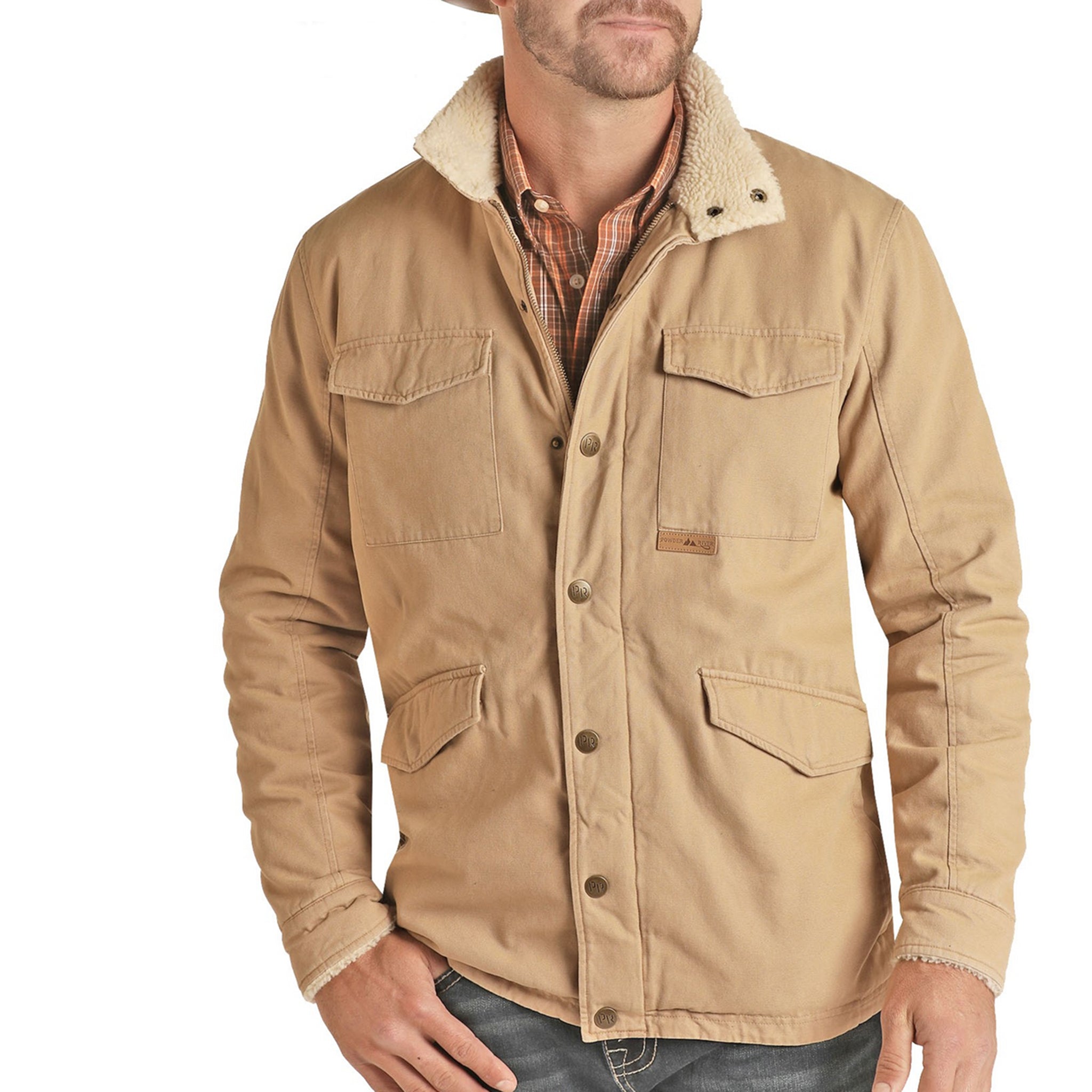 Timeless Style Powder River Tan Brushed Cotton Canvas Jacket