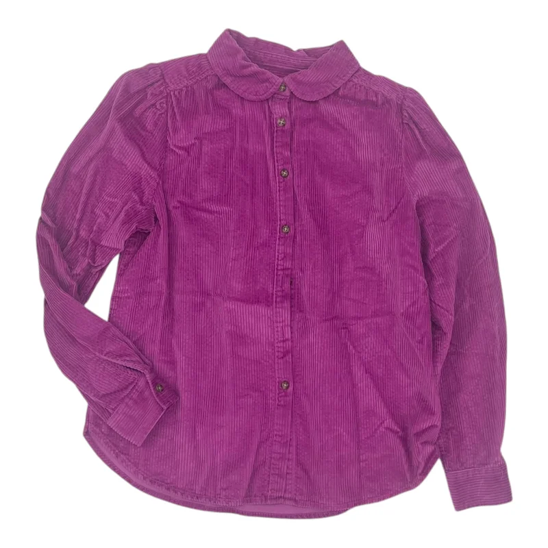 All-Purpose Wear Top Ls By Loft In Purple, Size:S
